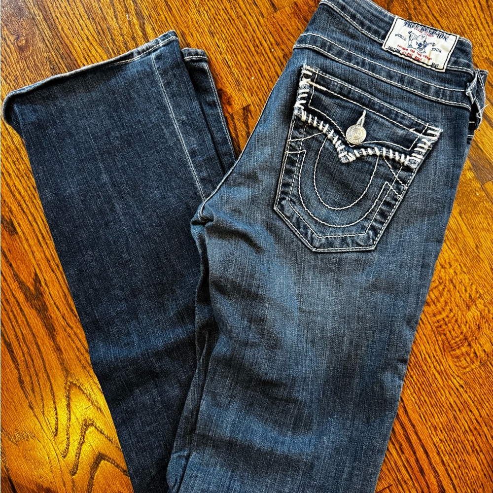 True Religion Dark Blue Boot Cut Jeans